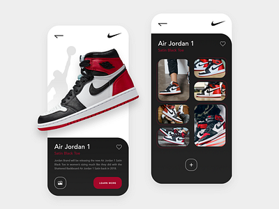 Collaborative gallery - Concept app branding concept design gallery gradient idea nike sneakers social ui ux