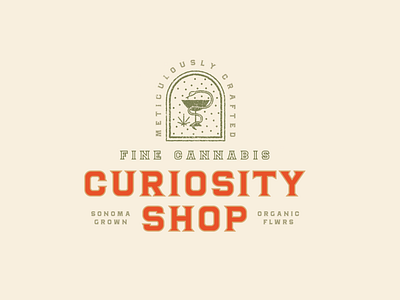 Curiosity Shop - Alt Concept branding brandmark cannabis curiosity logo marijuana pharmacy snake sonoma vintage