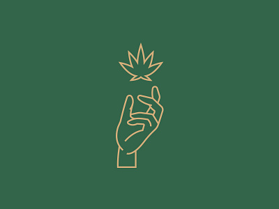 We are Ritual: 02 420 cannabis design find flat gold grab green hand hunter icon illustration marijuana modern ritual ritualhouse touch vector