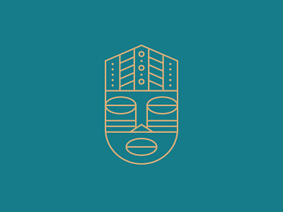 We are Ritual: 04 420 cannabis design flat geometric gold hide icon illustration marijuana mask modern monoline ritual ritualhouse simple teal tribal vector