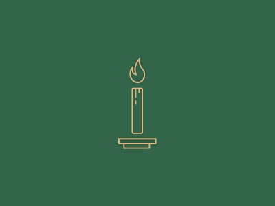 We are Ritual: 05 420 candlestick cannabis design find fire flat geometric gold green icon illustration light marijuana modern mono weight monoline ritual ritualhouse vector