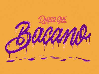 Dominican Lingo | Bacano handlettering lettering spanish typography