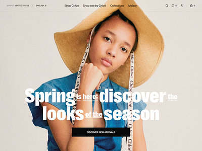 Chloé — E-commerce Redesign branding clean design desktop e commerce fashion product typography ui ux web