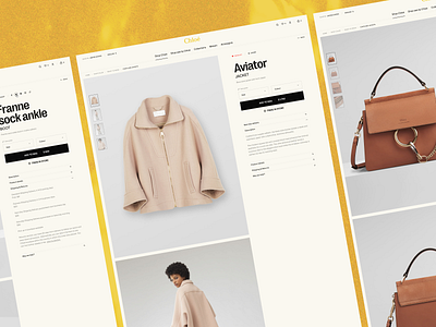 Chloé — E-commerce Redesign branding clean design desktop e commerce fashion product typography ui ux web