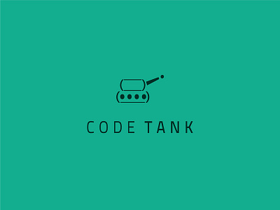 Code Tank code developer dot illustrator logo design war