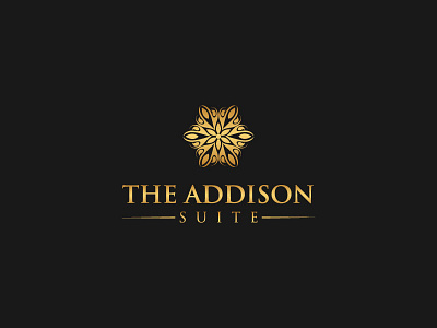 The Addison Suite brand fashion gold jewelry logo marketing