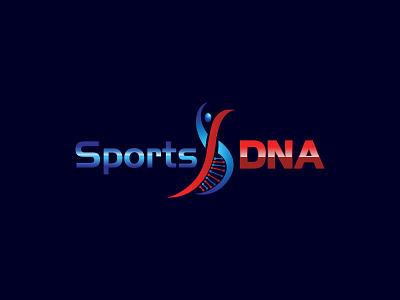 Sport DNA dna logo medical people sketch sport