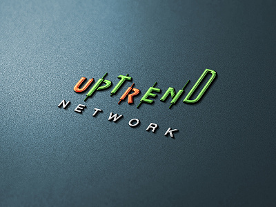 Uptrend Network Crypto currency brand crypto financial logo state text base