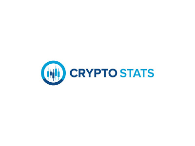Crypto Stats branding candle crypto currency financial money stick