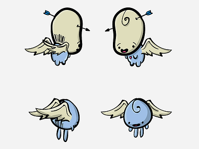 Winged Creature creature cute game illustration monster