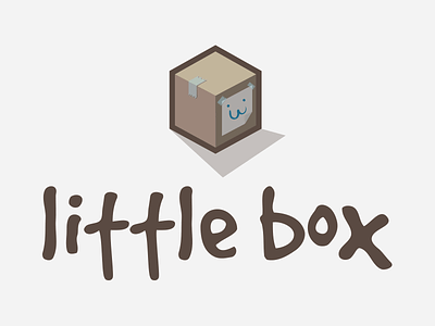 Logo Little Box box flat illustrator isometric logo