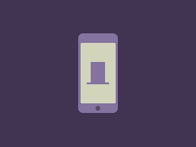 iPhone icon icon illustrator iphone phone purple smartphone vector