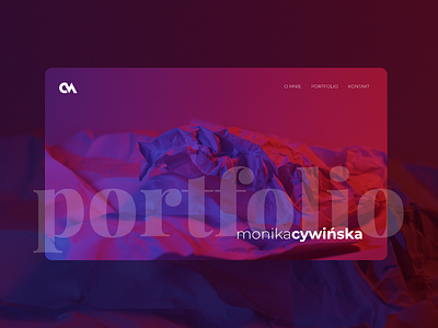 Monika Cywińska website portfolio