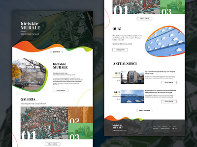 Urban murals website design design homepage typography ui ui design web website design