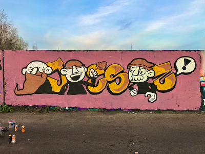 Jesz characters character graffiti graffiti art montana montana cans paint painting wall art