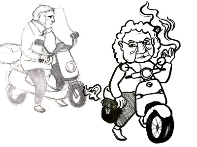 Elderly on scooters 02