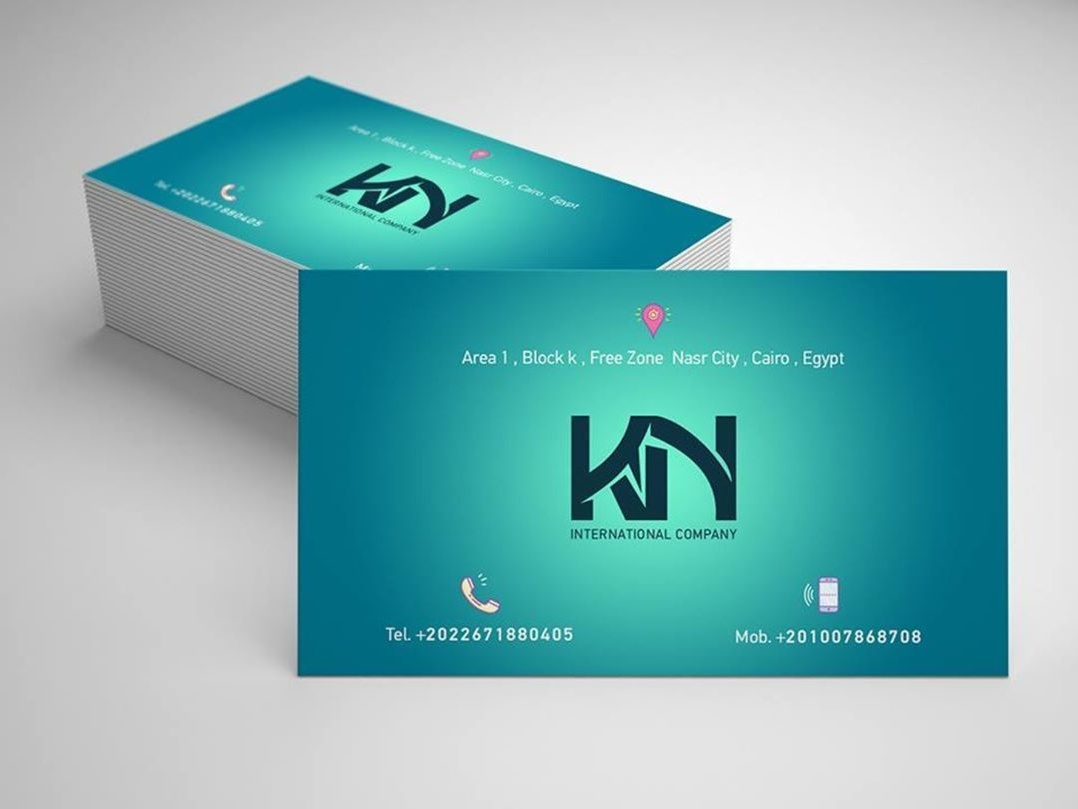 Gradient Business Card Design Kn Company By Mahmoud Abdo On Dribbble