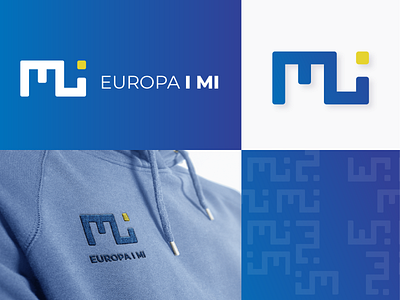 Logo Design for Association 'Europa i mi' association design europe european union identity logo minimal