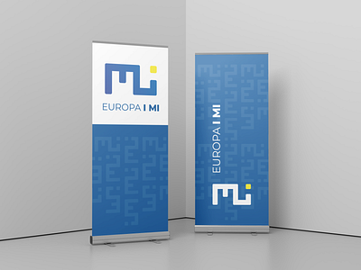 Banner for Association 'Europa i mi' banner branding design logo rollup