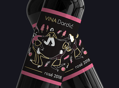 Wine Label Design branding design identity illustration minimal typography vector wine