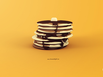 Poly PanCakes graphic design low poly