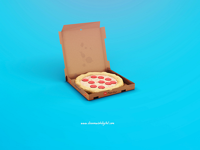 PizzaHUT🍕 c4d graphic design low poly pizza