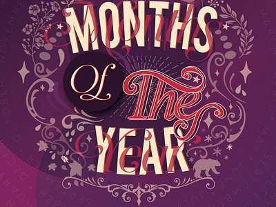 Month of the year design graphicdesign lettering lettering art letters typography