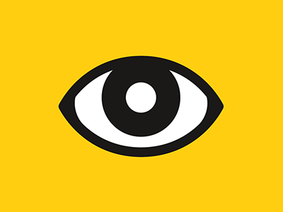Spectra Design Co. Logo clean eye logo yellow