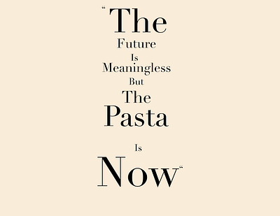 Pasta design lettering pasta typography