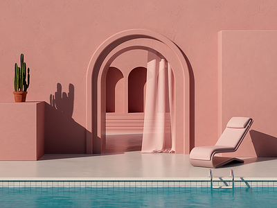 Summer In Spain - Series 3d cinema 4d design digitalart illustration minimal