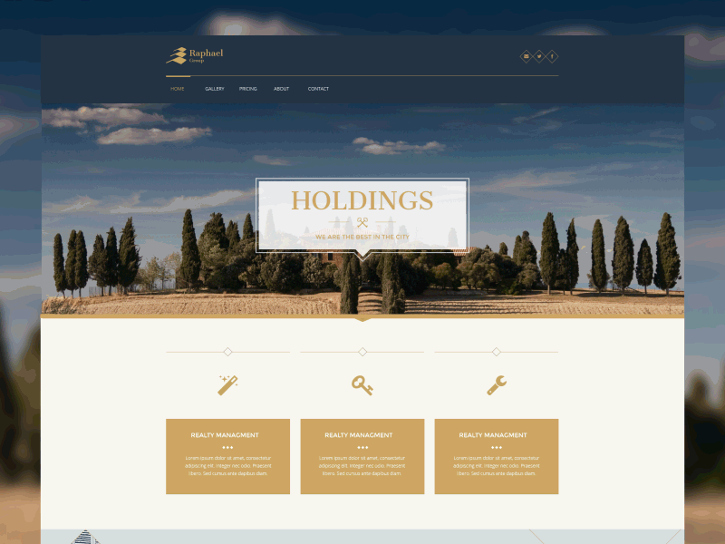 RealtyTemplate design exclusive realty rich simbla template ui webdesign
