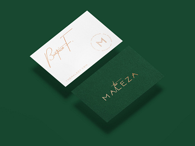 The Maleza branding business card corporate branding design graphic design identity card logo