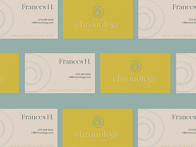 Chronology branding business card corporate branding design graphic design identity card logo