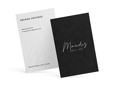 Moody Wall Art branding busines card corporate branding design graphic design identity card logo