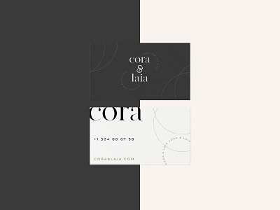 Cora&laia branding busines card design graphic design logo