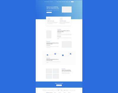 API Storefront Homepage api apis design developer gradient homepage homepagedesign ideation layout ui ux wireframe