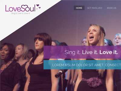 Love Soul Choir choir design website