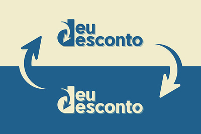 DeuDesconto Brand adobe illustrator branding design flat icon illustration illustrator logo minimal type typography vector web website
