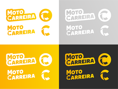 Moto Carreira adobe illustrator branding design flat icon illustration logo minimal typography vector