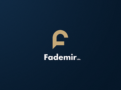 Fademir logo branding design flat logo logo design logotype vector