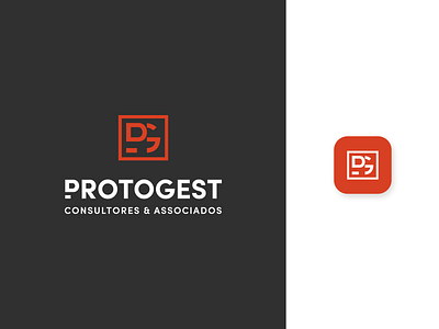 Protogest Logo branding consulting design flat logo logo design management