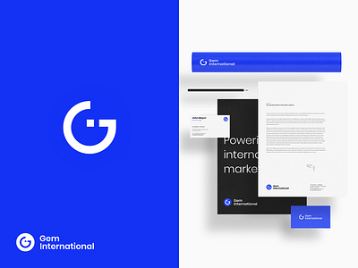 Gem International logo branding business color consulting design flat illustration logo logo design logotype modern vector