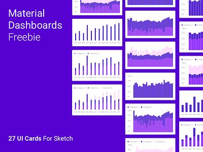 Material Dashboards Freebie bar dashboard dashboard design dashboard template data datavisualisation freebie google graph material material design material kit ui kit