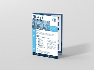 Clean Air Network brochure brochure design design onepager