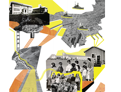 Walkable History of The Yerba Buena Island School 2 photo collage photo montage urban art urban design