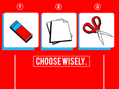 Choose Wisely! graphic design illustration poster visual art visual design visual identity