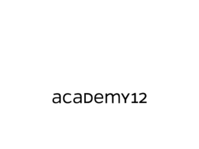 Academy12 Branding animation branding charity circle colorful identity logo nonprofit sans serif youth