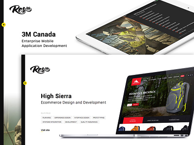 ResIM Case Studies agency clean design fullscreen homepage landingpage portfolio ui ux webdesign website white