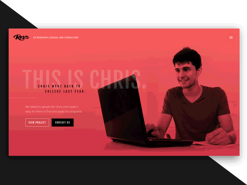 Soon. agency blackandwhite contrast design homepage multiply red redesign ui ux website