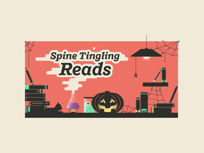 Spine Tingling Books books spider pumpkin spooky halloween